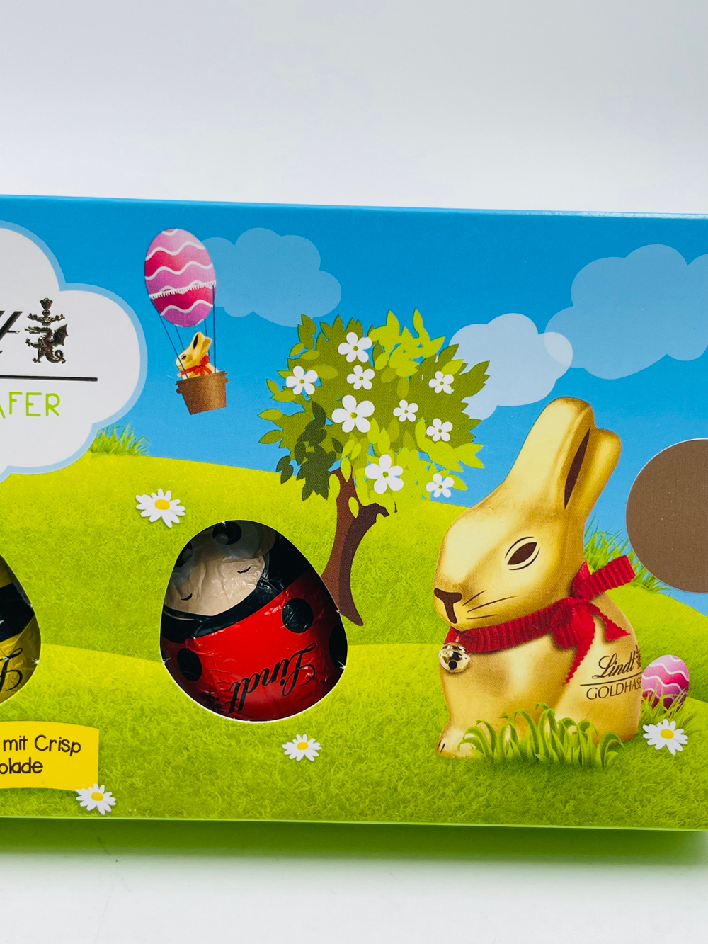 Шоколад молочный Lindt Bugs & Bees в форме пчёл и жуков с ореховым кремом и рисовыми хлопьями,100 г (Из Финляндии)
