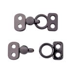 Крючки пришивные декоративные 17х6 мм, pewter, 10 шт