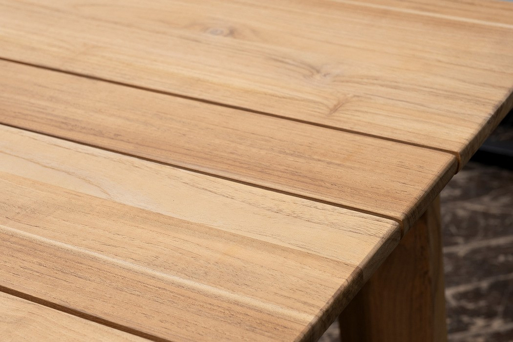 Обеденная группа из тика Joygarden ВЕНТО L, Natural Teak, серый
