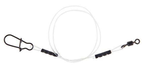 Поводки LJ HARD MONO оснащ. вертл. и застеж. 10кг 20см 5шт.
