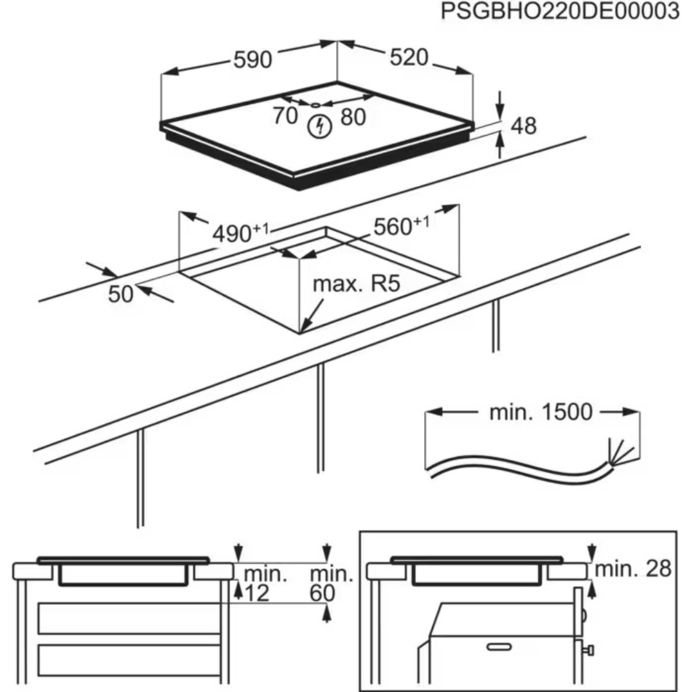 Электрическая варочная панель Electrolux LIB60420CK