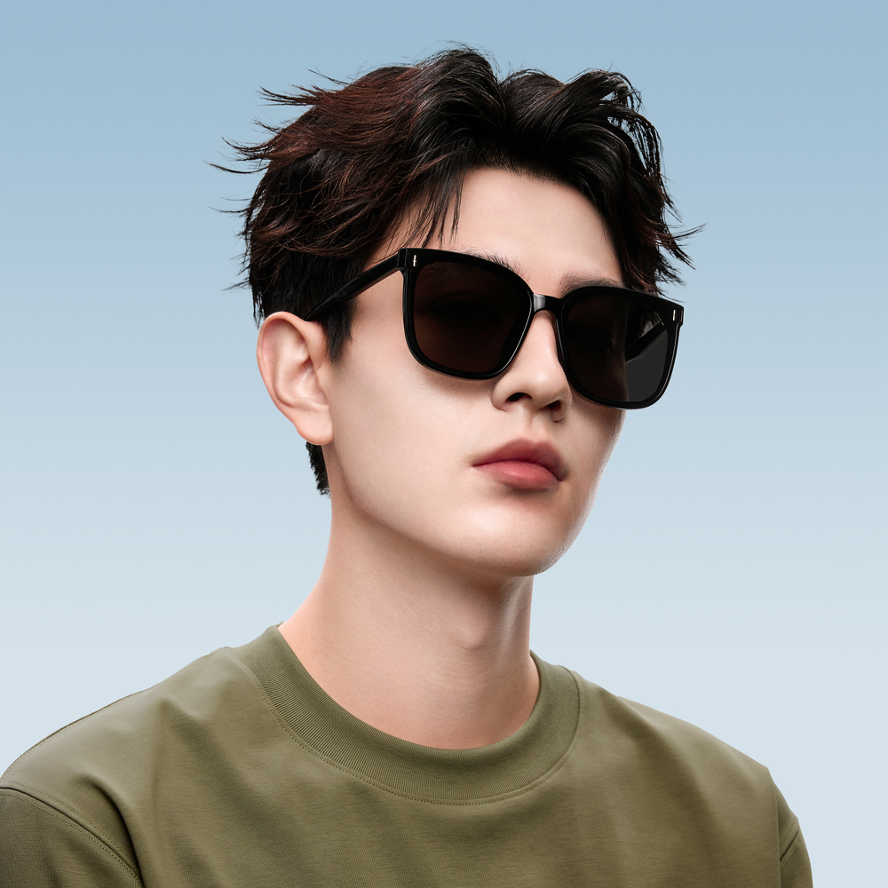 HLA TR/Memory Plastic Square Sunglasses Unisex