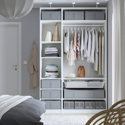 IKEA SKUBB  (ИКЕА СКУББ)  -  Короб для хранения одежды/белья - тёмно-серый 43x53x19 см