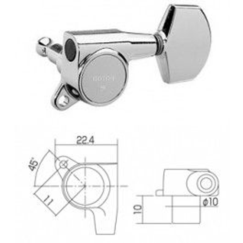 Gotoh SG381-MG-01-C колки для электрогитары
