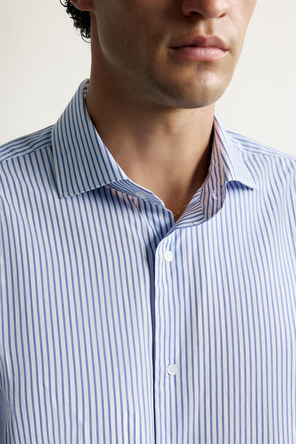 РУБАШКА SLIM FIT В ПОЛОСКУ — ZARA