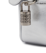Кожаная сумка-трапеция BOWLING BAG MINI SHEEP NAPPA L Pinko - серебряный(102791 A0F8)