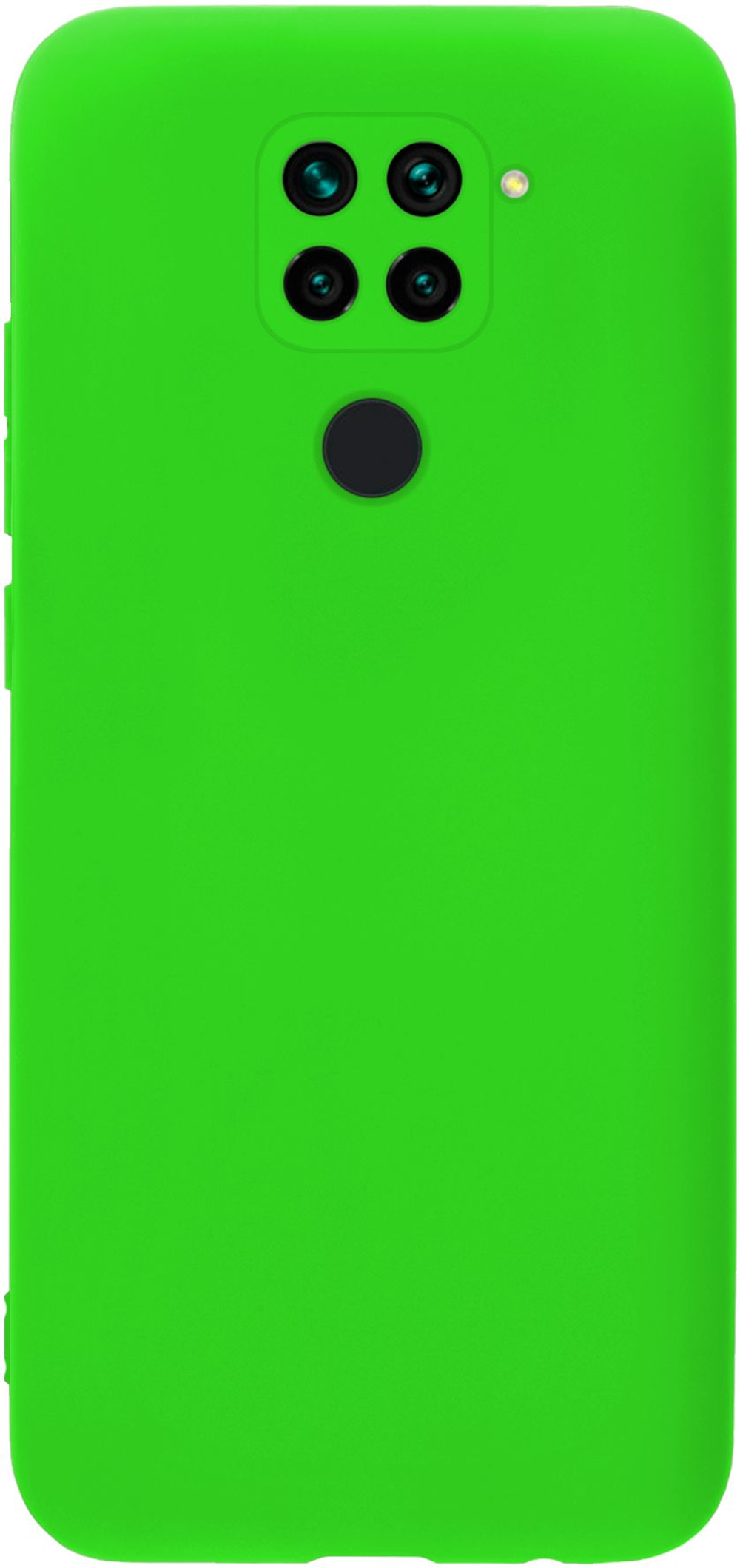 Мягкий Soft Touch чехол из силикона для XIAOMI REDMI NOTE 9 (не PRO / S!) и REDMI 10X с бархатной подкладкой