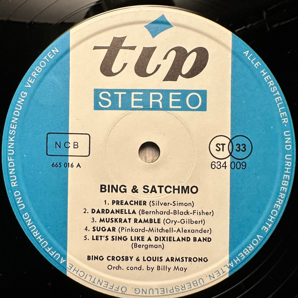 Bing Crosby And Louis Armstrong - Bing And Satchmo (Скандинавия)