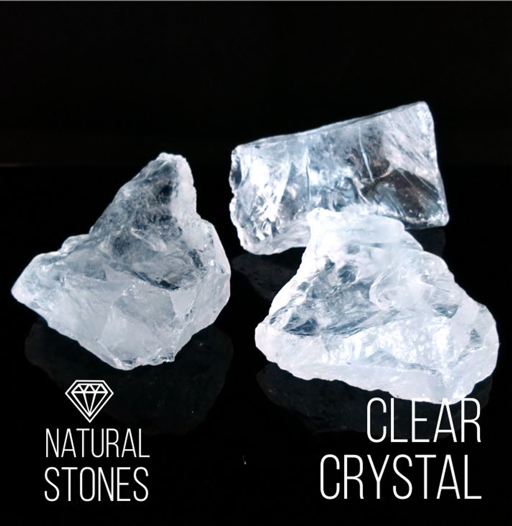 Натуральный хрусталь Clear crystal, 20-50мм, 100гр