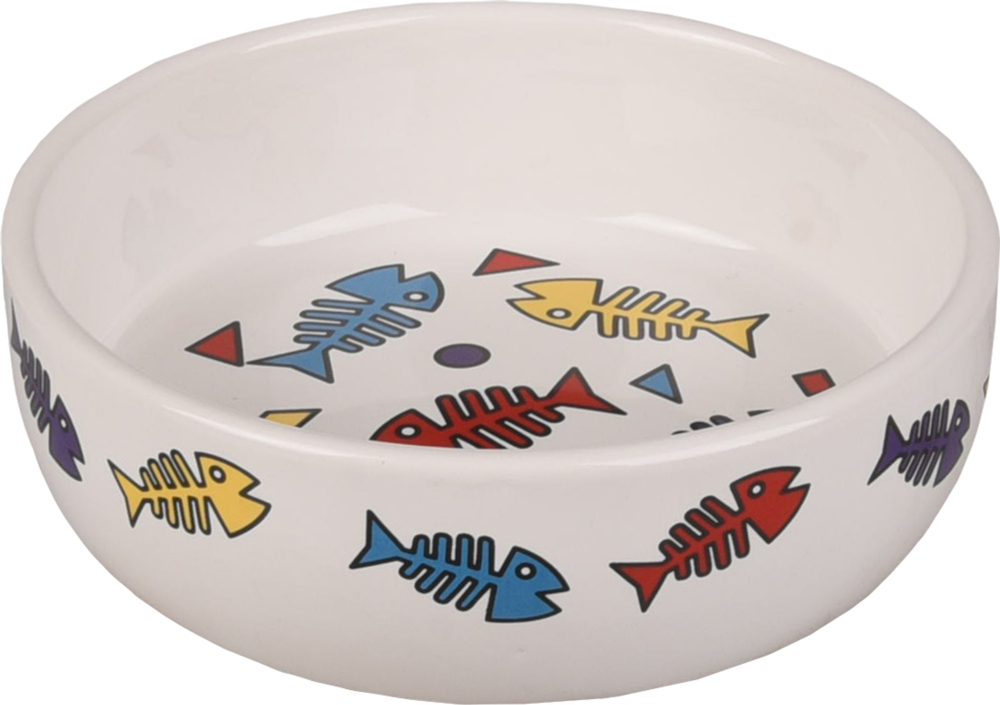 FLAMINGO Миска FISK для кошек, керамика