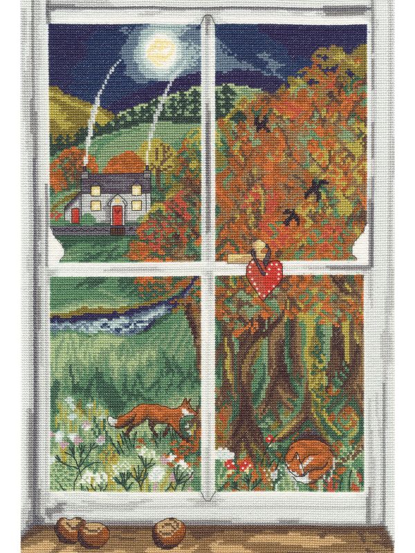 Набор для вышивания нитками Bothy Threads Conker Window