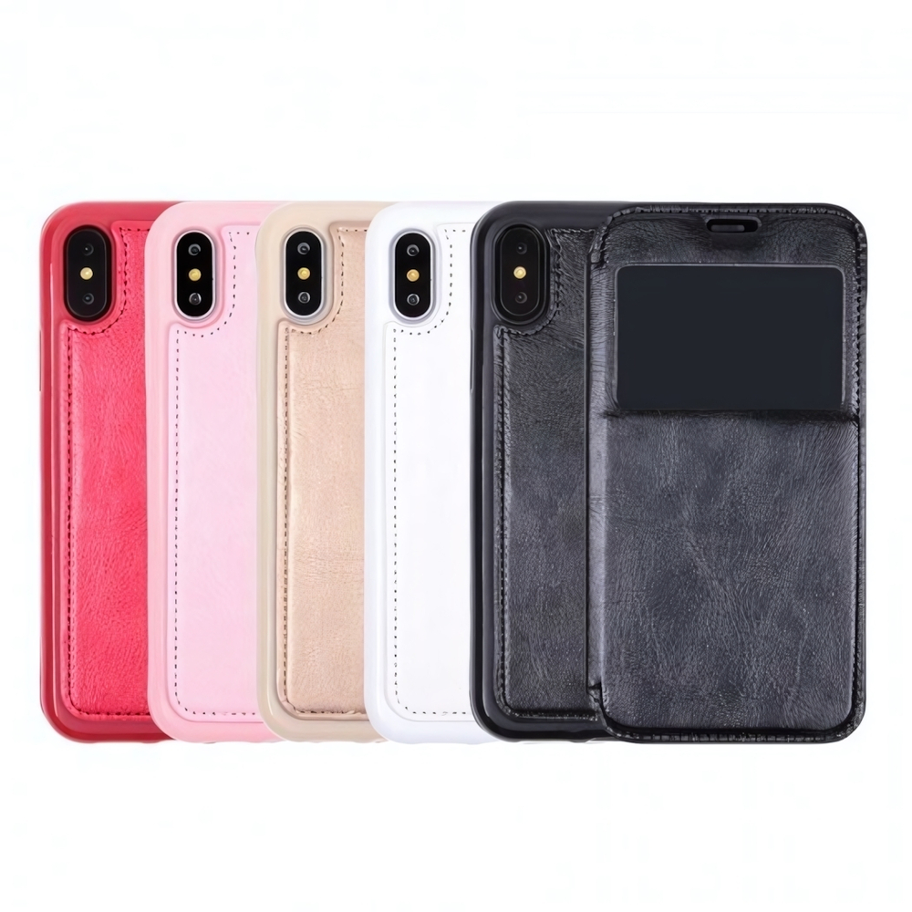 Чехол-книжка с магнитом для iPhone X/XS, 007174-2 Белый