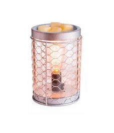 Аромасветильник настольный Металл и лампа Эдисона, Candle Warmers