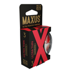 Ультратонкие презервативы в пластиковом кейсе Maxus Ultra Thin X-Edition 3шт