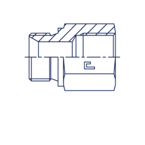 Соединение PF BSP 3/8 - BSP 3/8 L33
