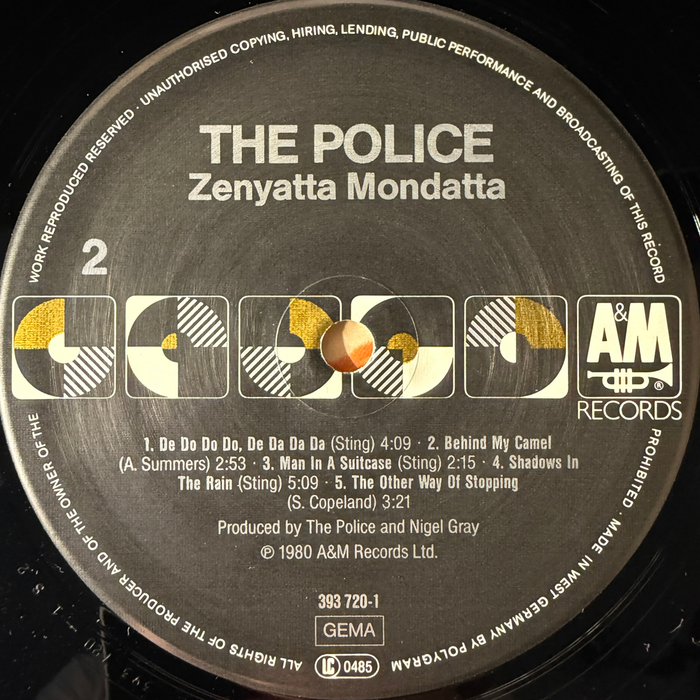 The Police - Zenyatta Mondatta (Германия 1986г.)