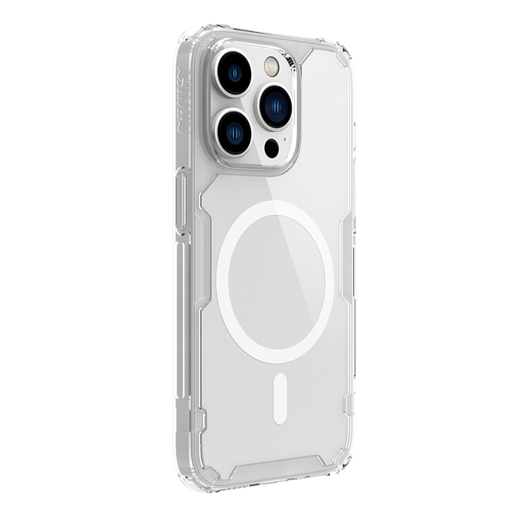 Чехол прозрачный с поддержкой MagSafe для iPhone 14 Pro Max, Nillkin серия Nature TPU Pro Magnetic Case