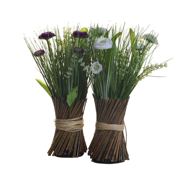 Букет маргариток белыx искусственный 30см Garda Decor 8J-12AK0003
