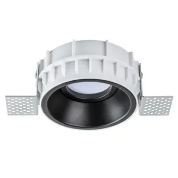Комплект из светильника и рамки 1*Gu5.3 G214607 чёрный Round Domino Lightstar