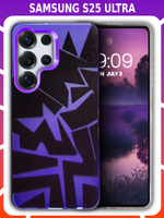 Дизайнерский чехол из пластика для SAMSUNG GALAXY S25 ULTRA с усиленной защитой камеры и глянцем