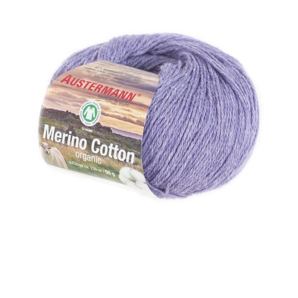 Пряжа Austermann (Аустерманн) Merino Cotton organic / уп.10 мот. по 50 г, 230 м, 12008