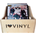 Ящик деревянный без покраски для хранения виниловых пластинок I.LOVE.VINYL бежевый