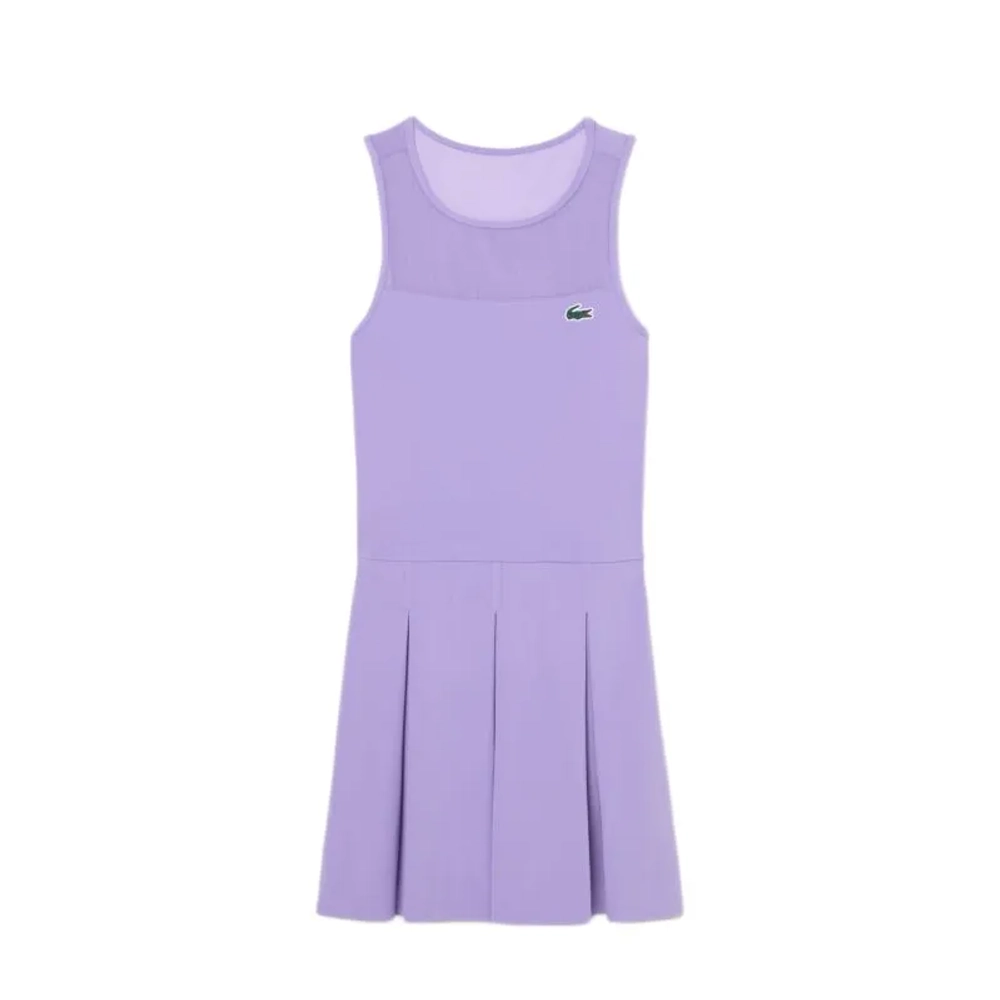 Теннисное платье Lacoste Dual Fabric Pleated Stretch Tennis - purple