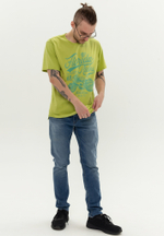 Футболка Bowery NYC "Florida Riders" Vintage Green Glow