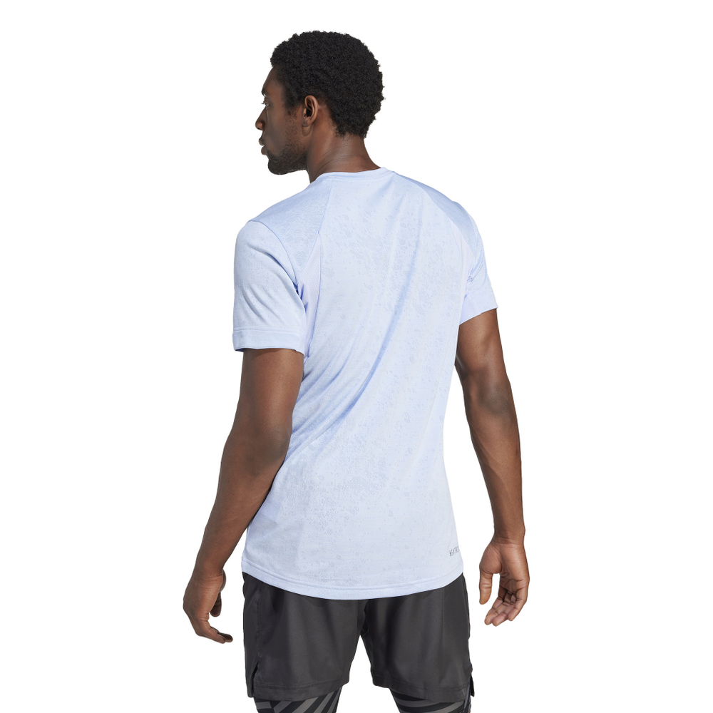 Мужская теннисная футболка Adidas Freelift Tee - blue dawn
