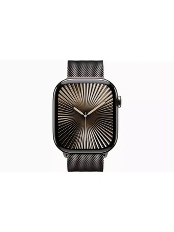 Умные часы Apple Watch S10 46 мм Cell, Slate Titanium, Slate Milanese Loop - S/M