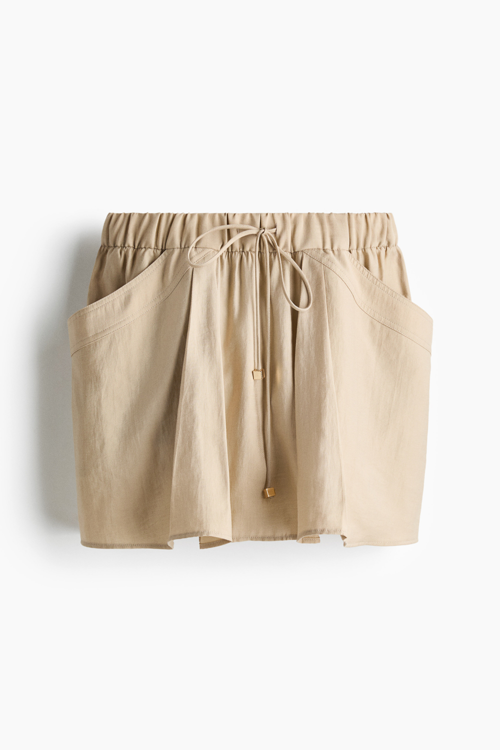 Юбка из лиоцелла со стяжкой - H&M