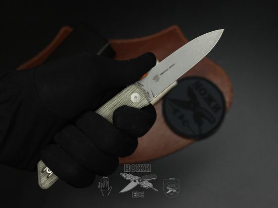 Складной нож FOX knives FX-525MITERZUOLA c клинком из стали BECUT, рукоять микарта