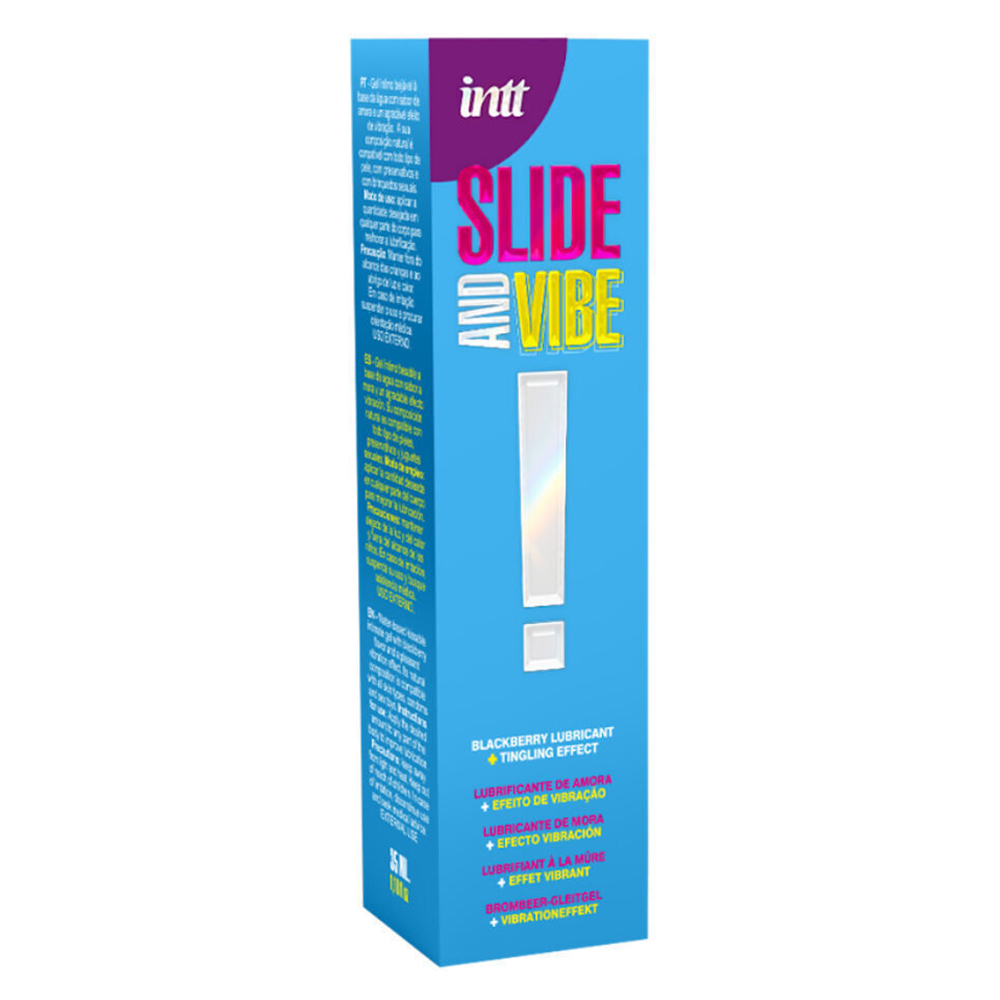 Жидкий вибратор с ароматом ежевики "SLIDE AND VIBE!", intt (35 мл)