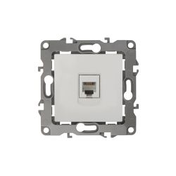 Розетка ЭРА Серия 12 12-3105-01 телефонная RJ11 IP20 белый | Эра 12