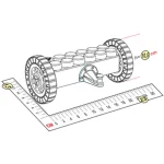 Подвижная платформа 23x13x10.5 см для конструктора 5"