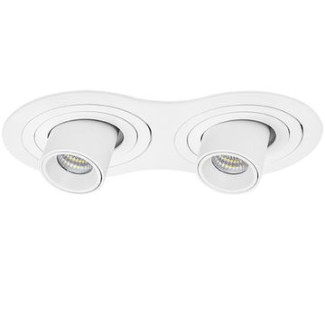 Комплект из светильников и рамки 2*LED 14W 4000K i626164 белый InteroBall Lightstar