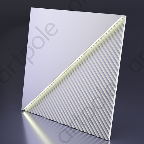 Гипсовые 3D панели Artpole PLATINUM FIELDS - 7.59 - 33 - 13 - FIELDS LED platinum (холодный свет)