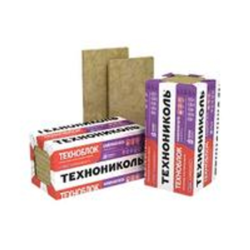 Утеплитель Техноблок Стандарт // плита 1200х600х50мм // 5,76м2/0,288м3 // плотность 40-50 кг/1 м³ // Технониколь