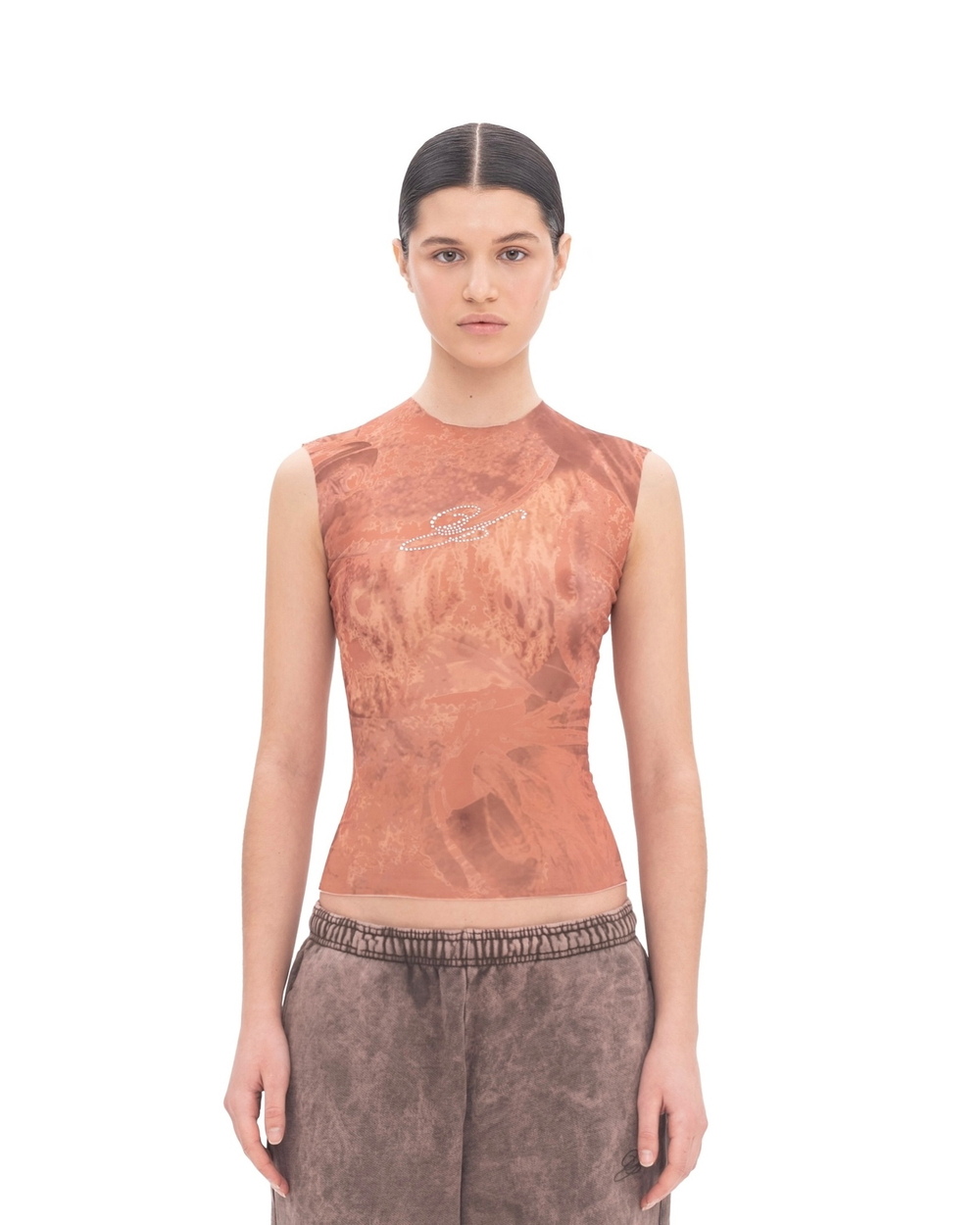 AMBER MESH TOP