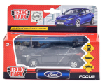 Модель ин. мет. "Ford Focus" 12см. хэтч. открыв. двери, черный SB-17-81-FF1-WB (Технопарк)