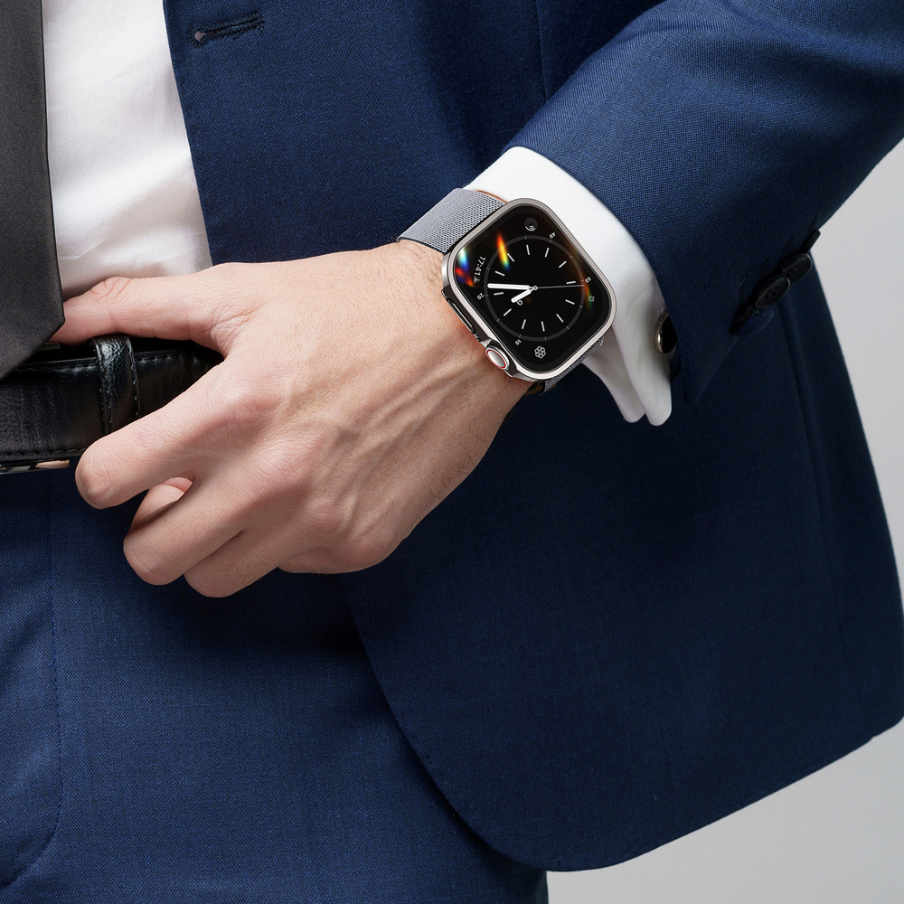 Чехол-бампер черный из TPU от Dux Ducis для часов Apple Watch 45мм на модели 7, 8 и 9 серии, серия Hamo Series Case