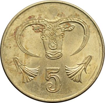 5 центов 1991-2004 Кипр