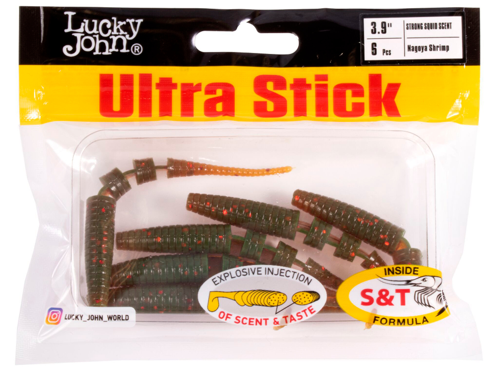 Слаги съедобные LJ Pro Series Java Stick 3,9in (10 см), цв. 085, 6 шт.
