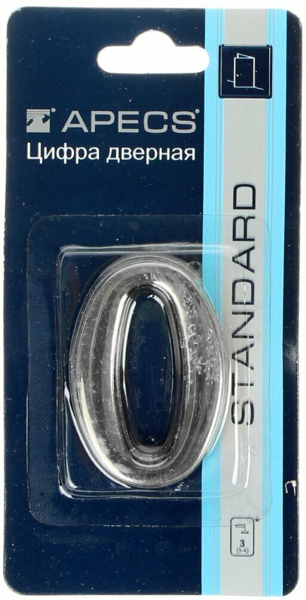 Номер квартирный "Апекс" 0 золото
