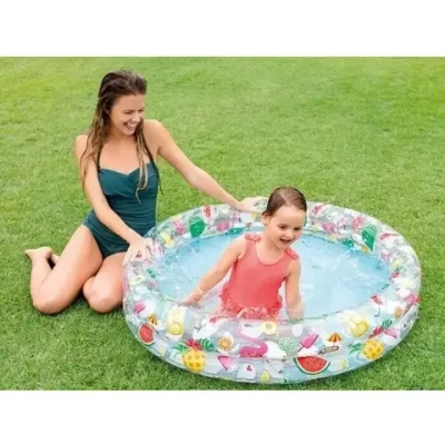 Бассейн надувной круглый 122*25 см Just so Fruity Intex (59421NP)