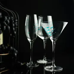 Бокал-флюте для шампанского 250 мл стекло "Abyss" декор d 4,5 см h22 см P.L. - BarWare [6]