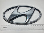 HH-070 (23 см.) / Логотип (шильдик, надпись, эмблема) "Hyundai" 23 см для крышки багажника / решетки радиатора / капота (1 шт.) -