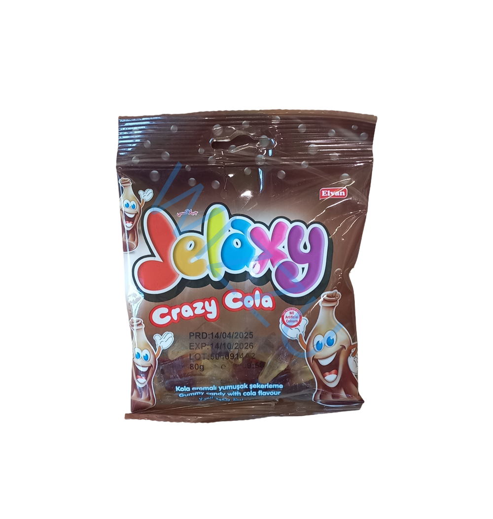 Мармелад жевательный с фруктовым соком Сумасшедшая Кола Jelaxy Crazy Cola Полет, 80 г