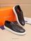 Кеды тёмно-коричневые с белой подошвой от Santoni BP5-381756 — фото 3 [TG 8a254970dcc2-003]