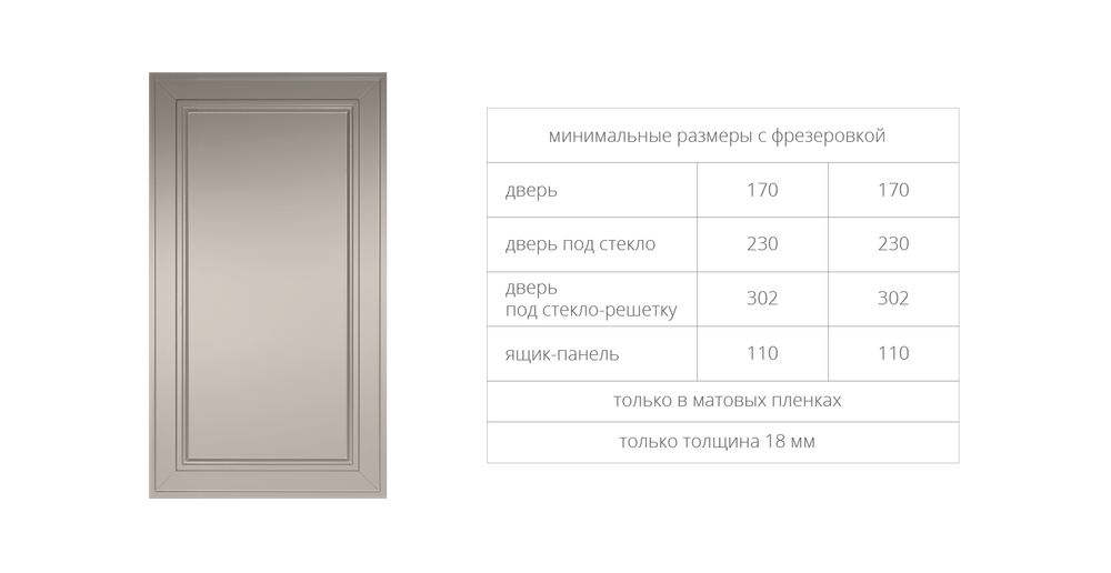 Фасад МДФ в плёнке ПВХ рис. 42-1